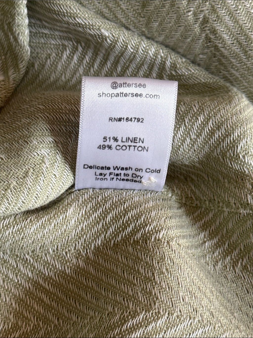Attersee The Pop-Over Shirt Cypress Herringbone — image 7 of 8